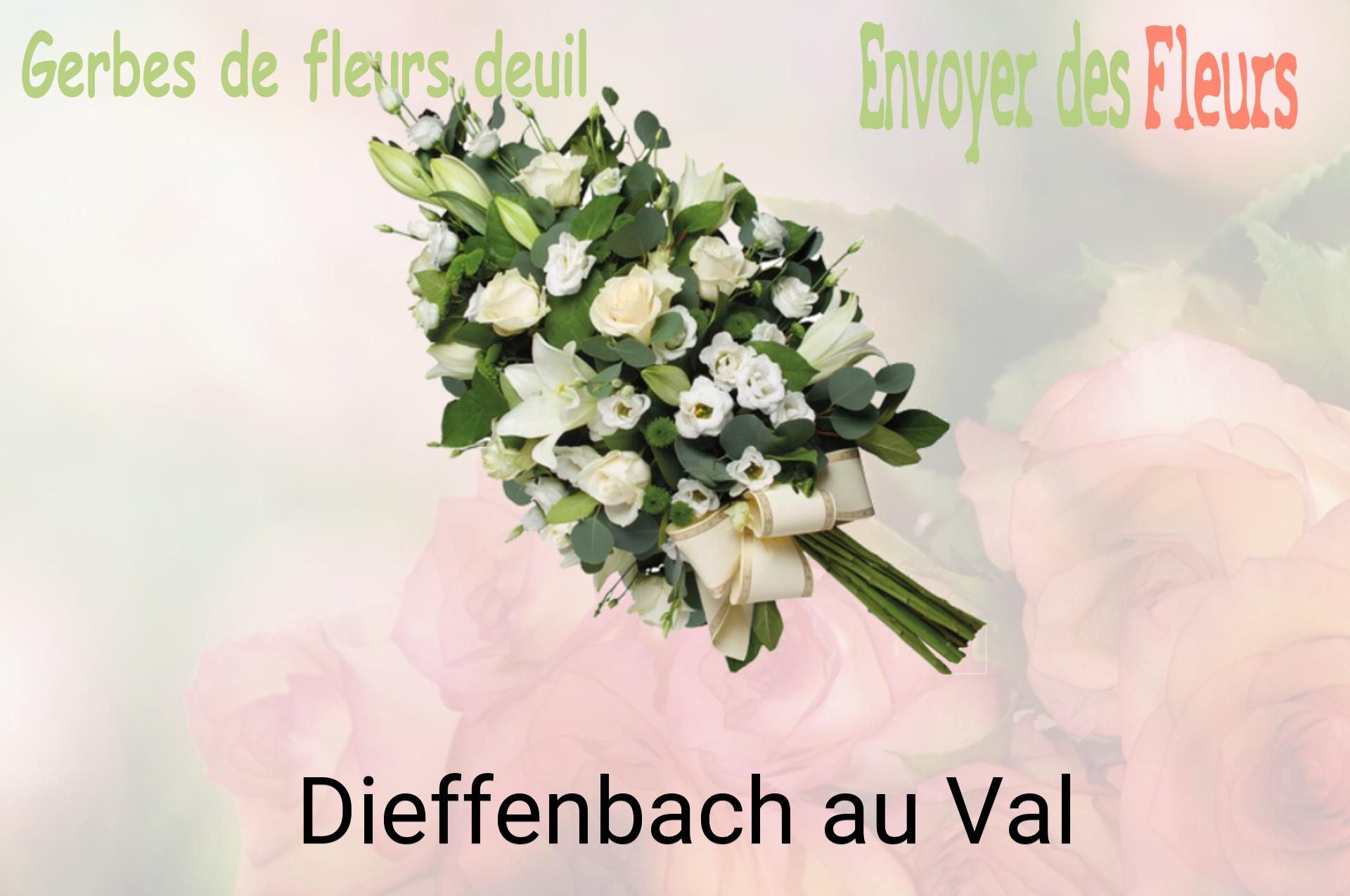Gerbe de fleurs de deuil livrée à Dieffenbach-au-Val